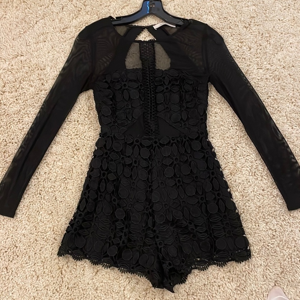Astr The Label Black Romper